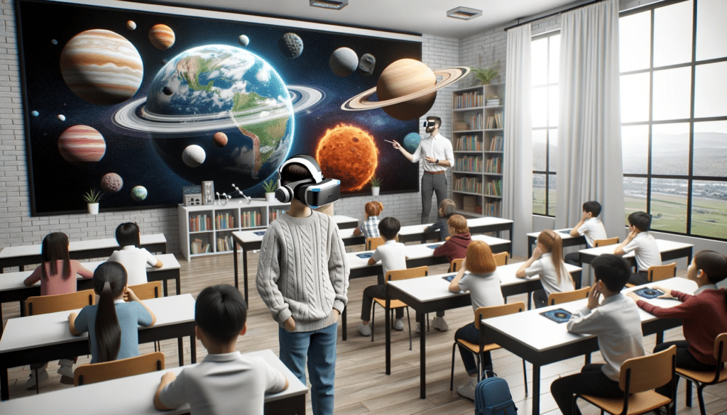 שבוע החלל במציאות מדומה בכיתה