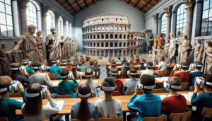 היסטוריה בכיתה בעזרת מציאות מדומה